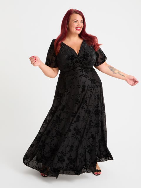 Isabelle Vintage Devore Maxi Dress