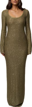 JLUXLABEL Muse Sequin Maxi Dress