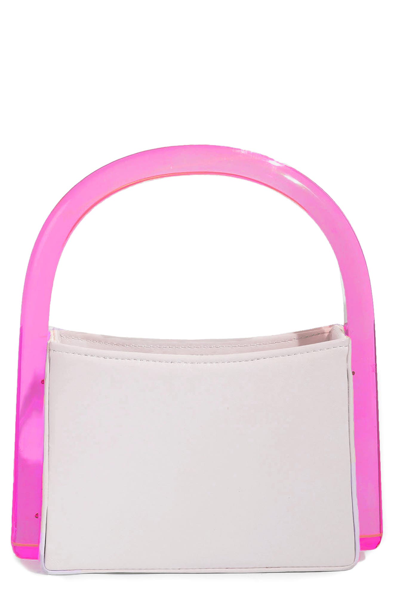 L’alingi Neon Resin Top Handle Leather Bag, Main, color, 