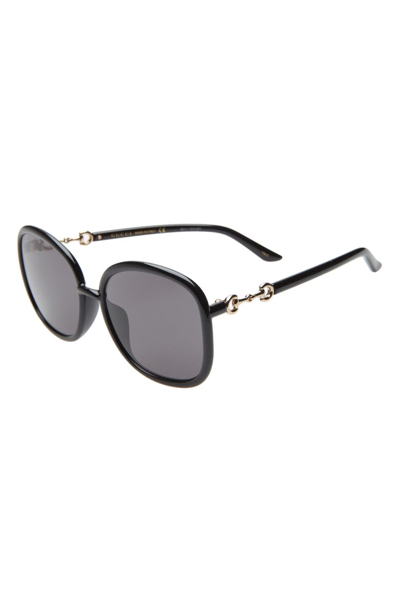 Gucci 60mm Square Sunglasses, Alternate, color, 