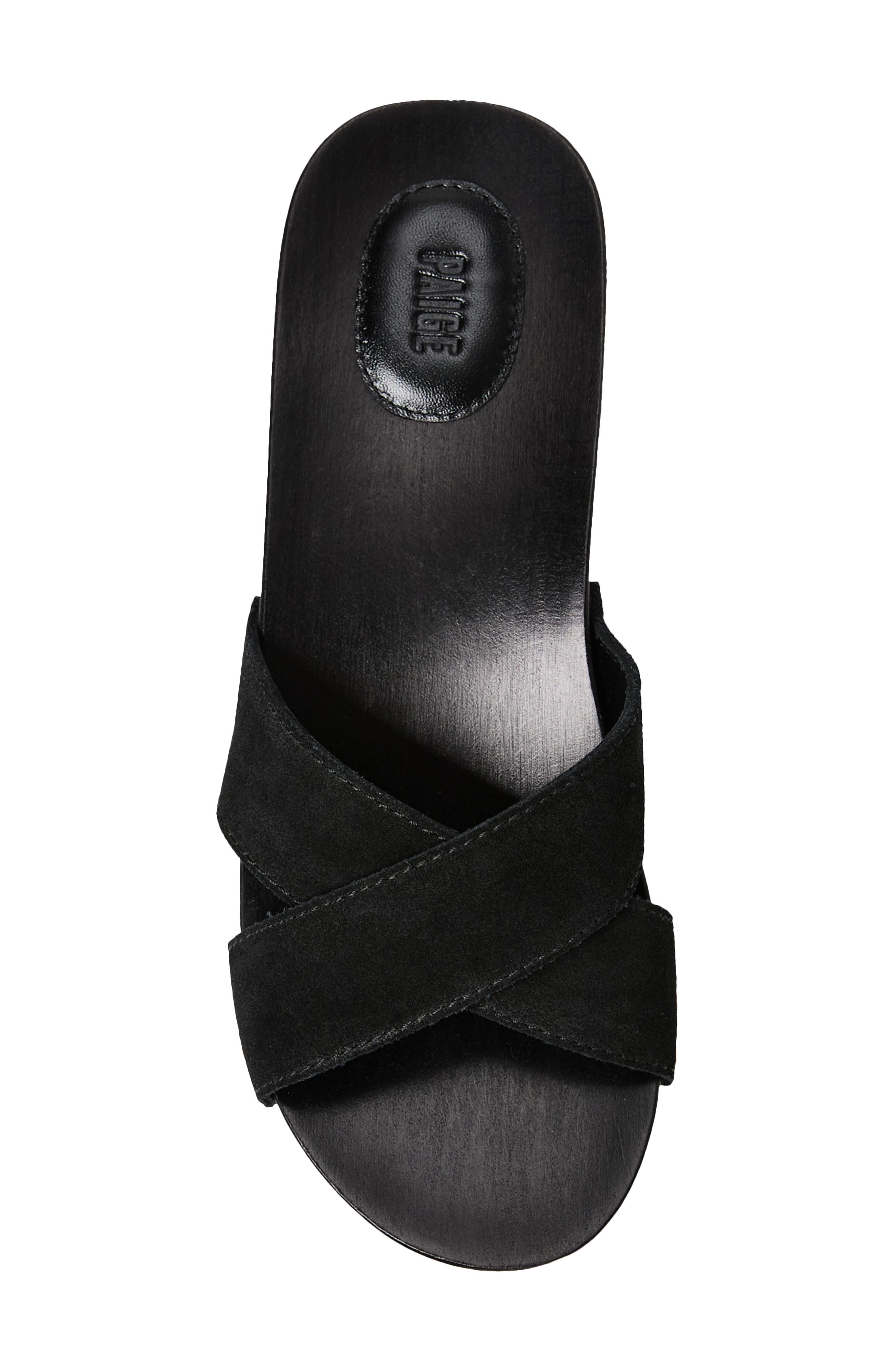 PAIGE Inez Slide Sandal, Alternate, color, Black