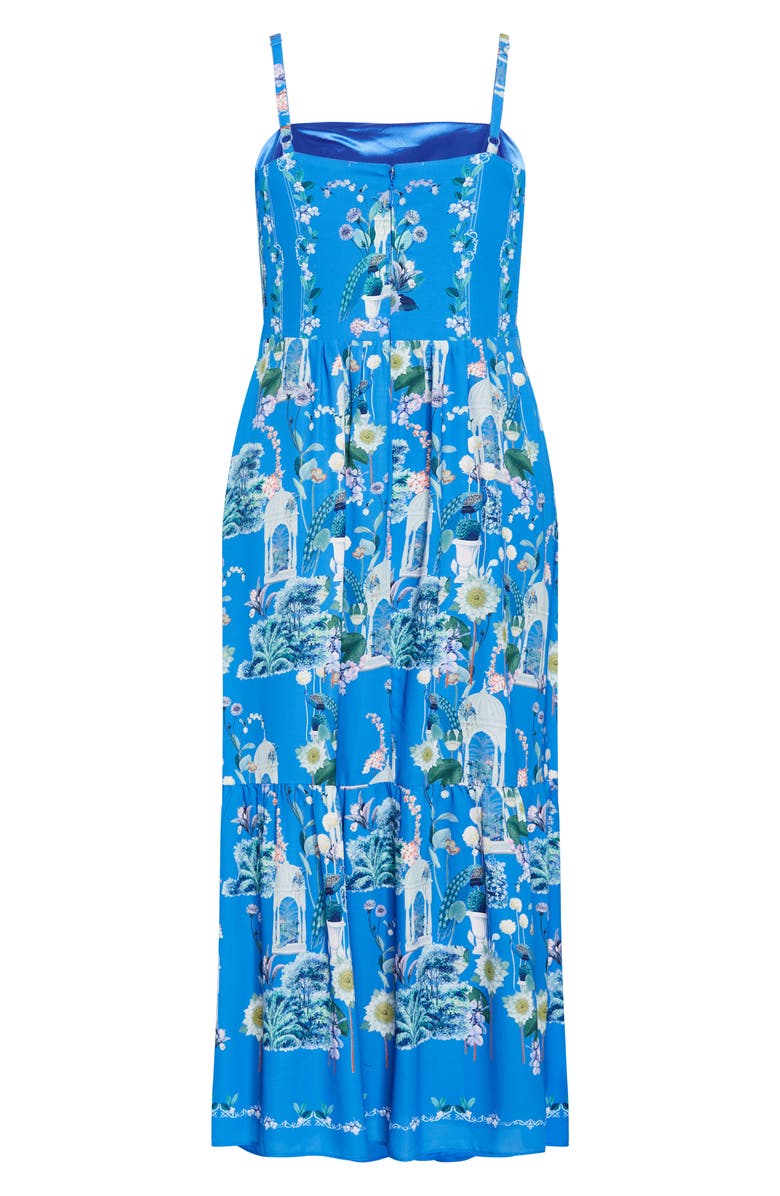 City Chic Molly Midi Sundress, Alternate, color, Avery Blue