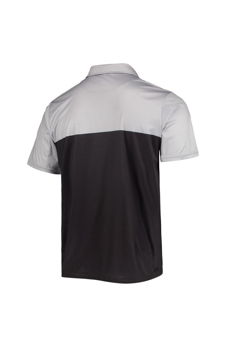 FOCO Men's FOCO Silver/Black Las Vegas Raiders Retro Colorblock Polo, Alternate, color, Gray