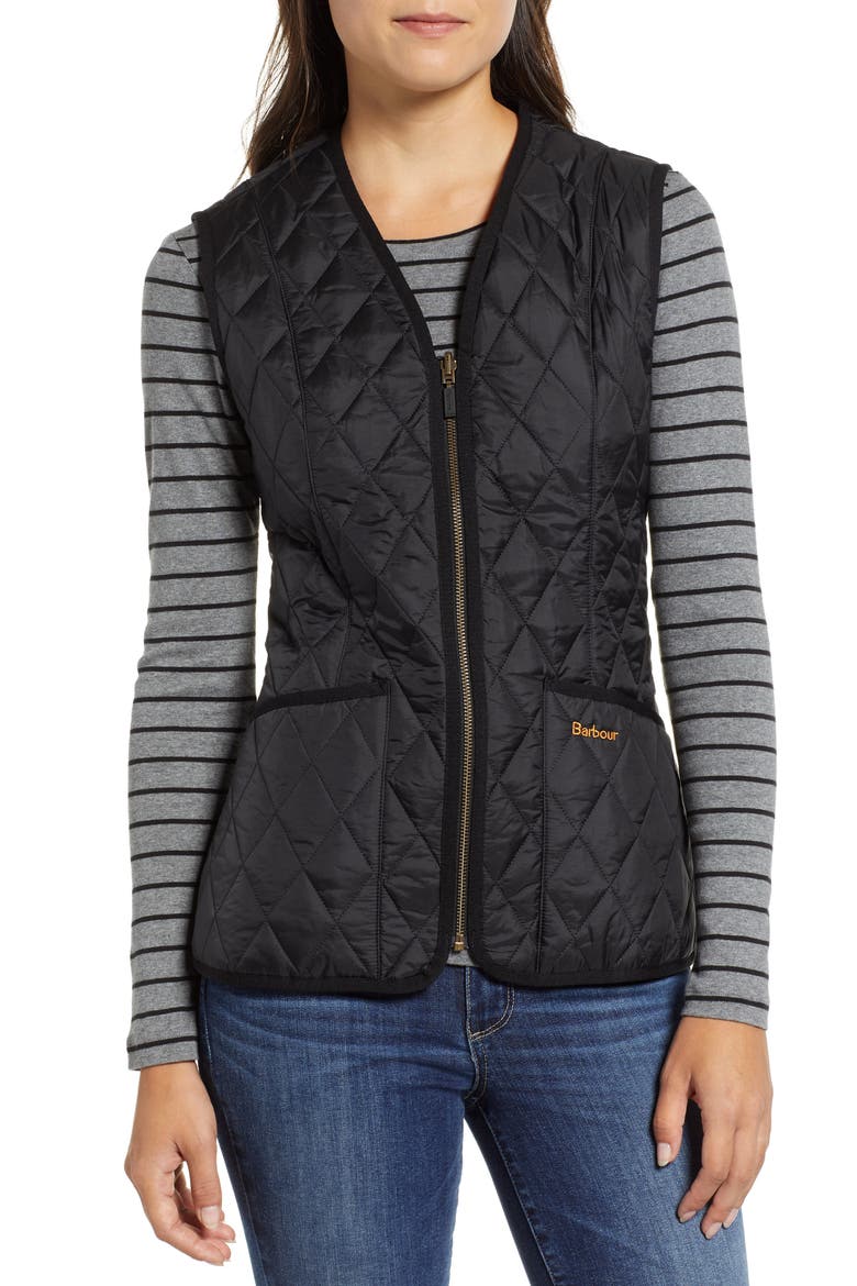 Betty Quilted Vest, Alternate, color, BLACK