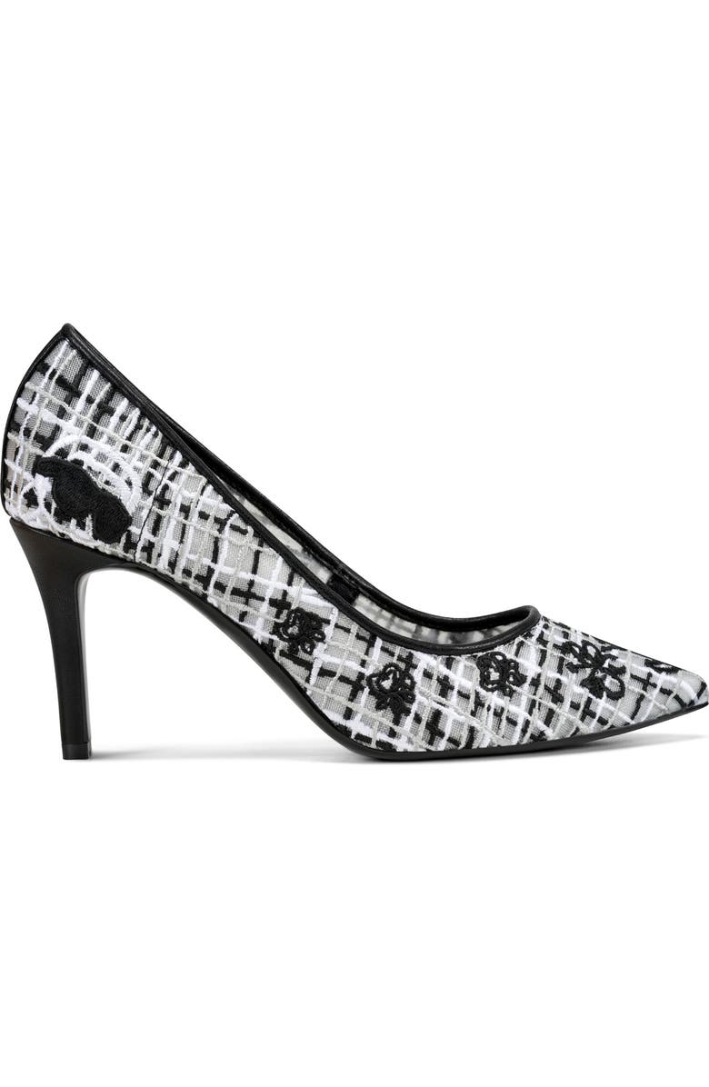KARL LAGERFELD Royale Whimsy Pointed Toe Pump, Alternate, color, Black Multi