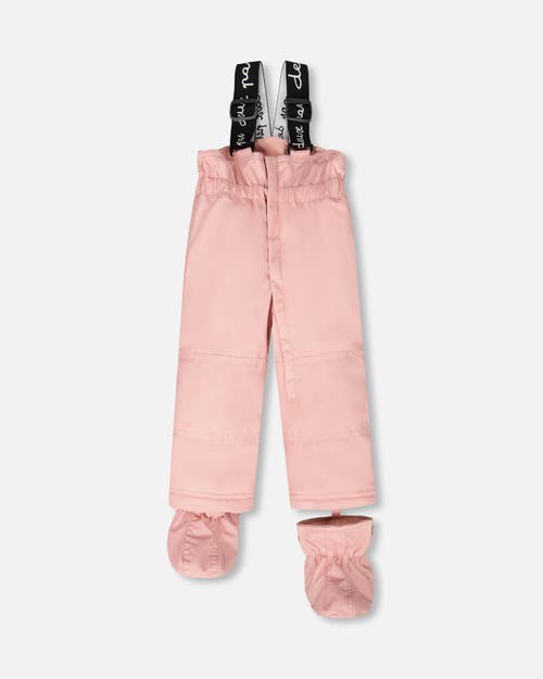 Deux Par Deux Two-piece Play Snowsuit In Pink