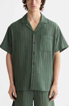 Scotch & Soda Tonal Stripe Camp Shirt