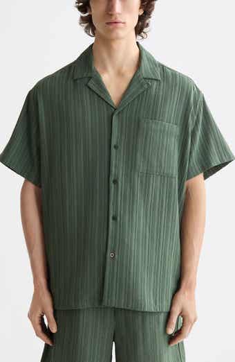 Scotch & Soda Tonal Stripe Camp Shirt