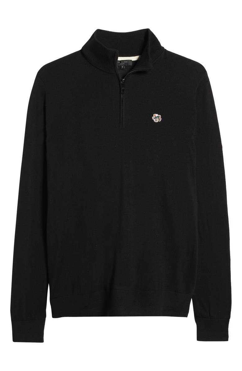 Ted Baker London Core Half Zip Wool Pullover, Alternate, color, 