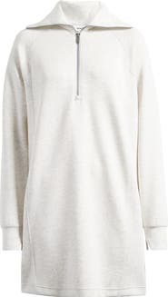 SPANX® Heathered Half Zip Long Sleeve Dress