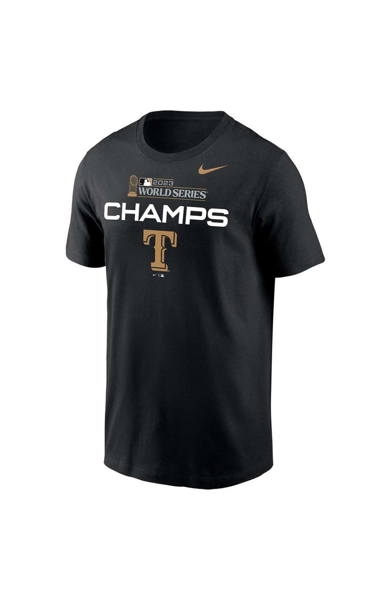 Nike Men's Nike Black Texas Rangers 2023 World Series Champions Trophy T-Shirt, Alternate, color, 