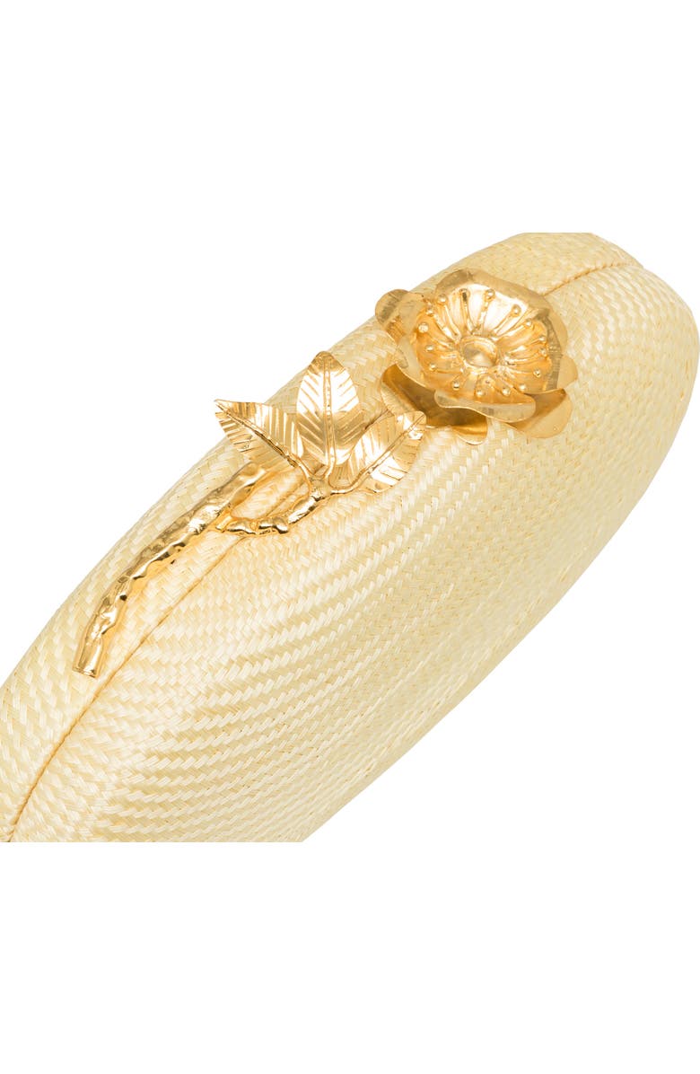 Rafe New York Joanna Oval Clutch, Alternate, color, Pale Yellow