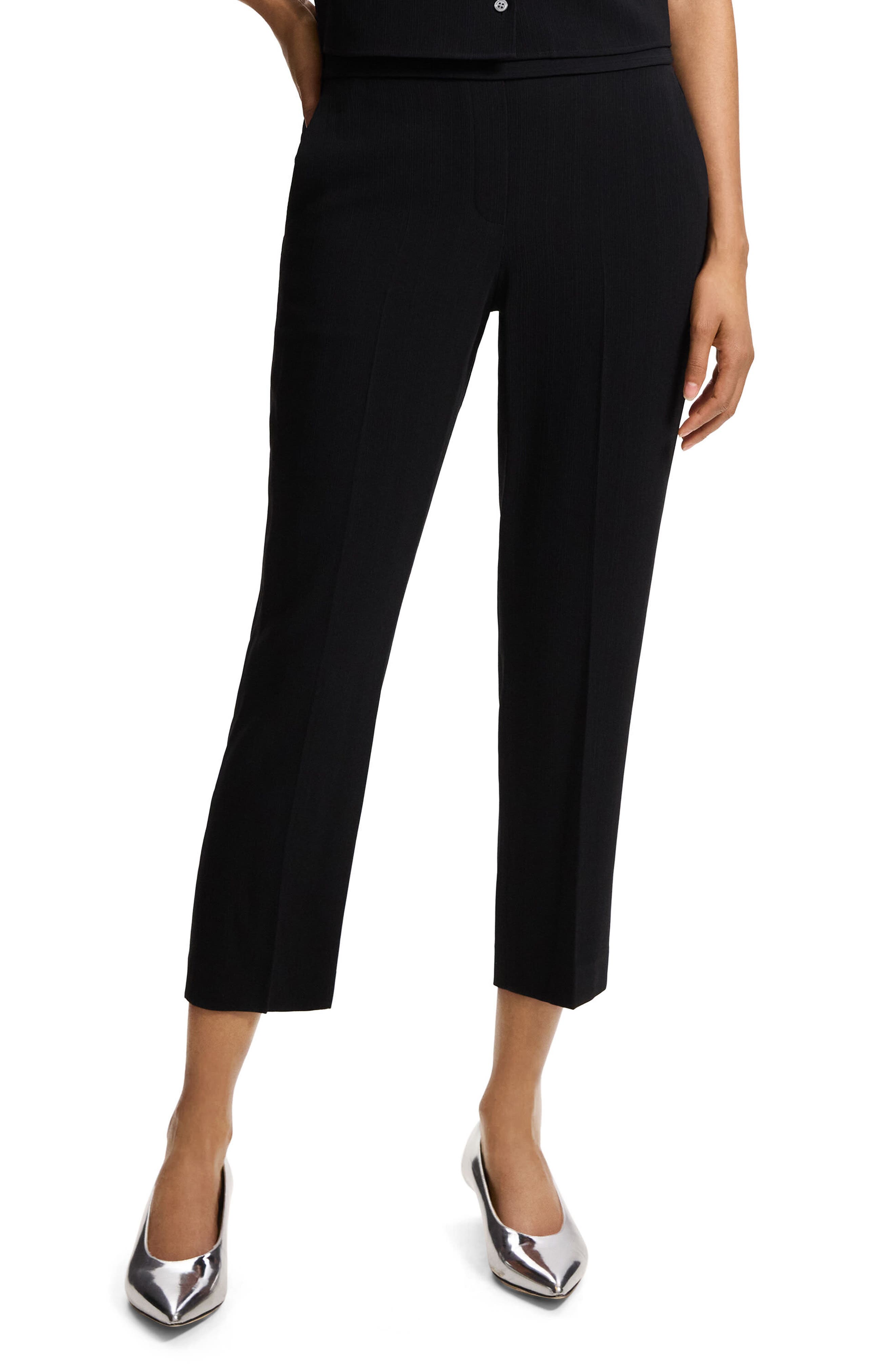 Theory Treeca Admiral Pull-On Crop Pants