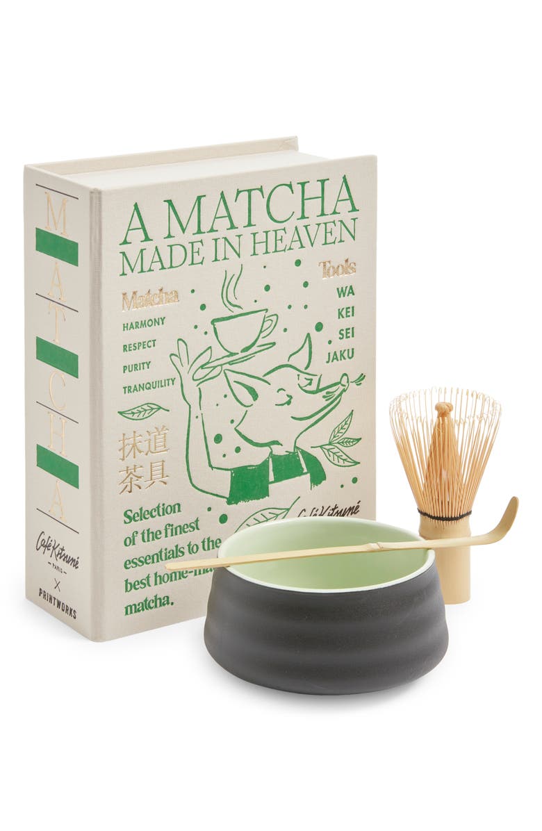 PRINTWORKS x Café Kitsuné Matcha Tools Set, Alternate, color, Beige/ Multi