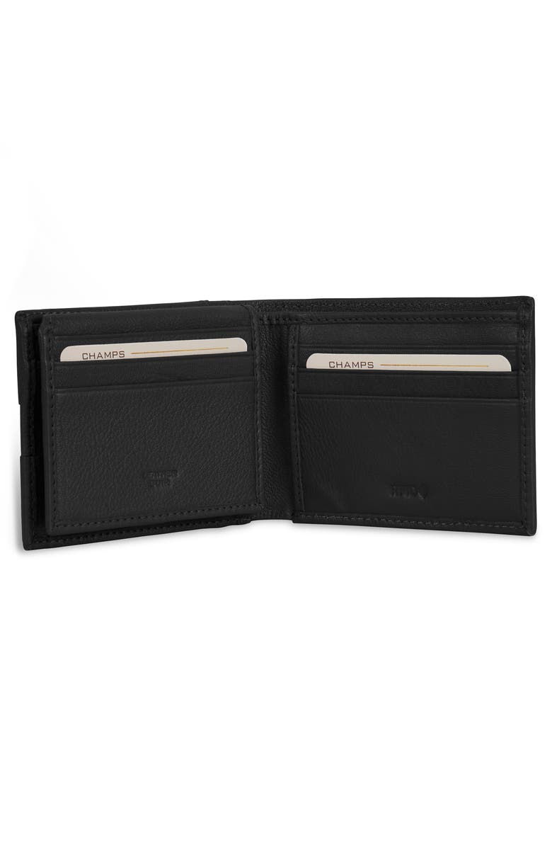 CHAMPS Onyx ID Flap Leather Bifold Wallet, Alternate, color, 