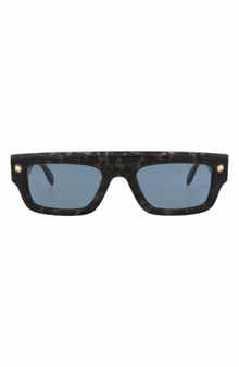McQueen 52mm Rectangle Sunglasses