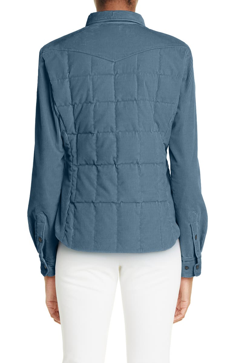 Moncler Grenoble Nangy Quilted Corduroy Down Shirt Jacket, Alternate, color,