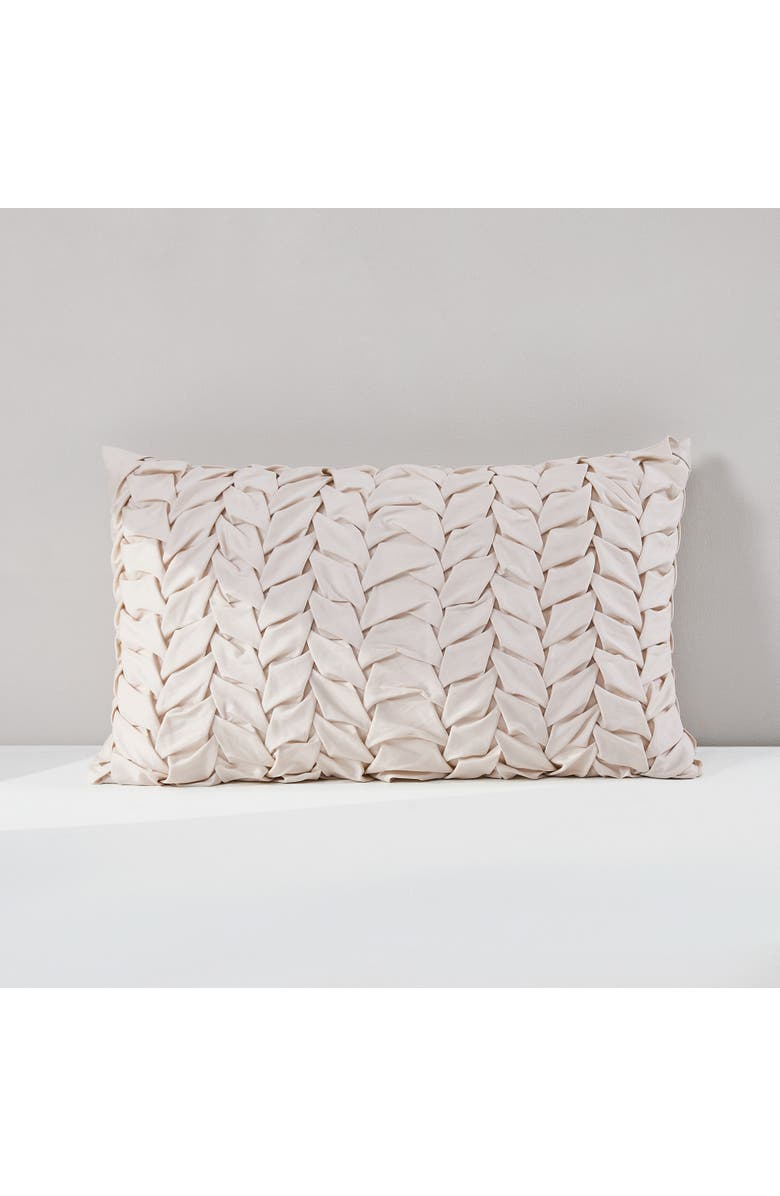 LUSH DECOR Chanterelle Cotton Pillow Cover, Main, color, Cream