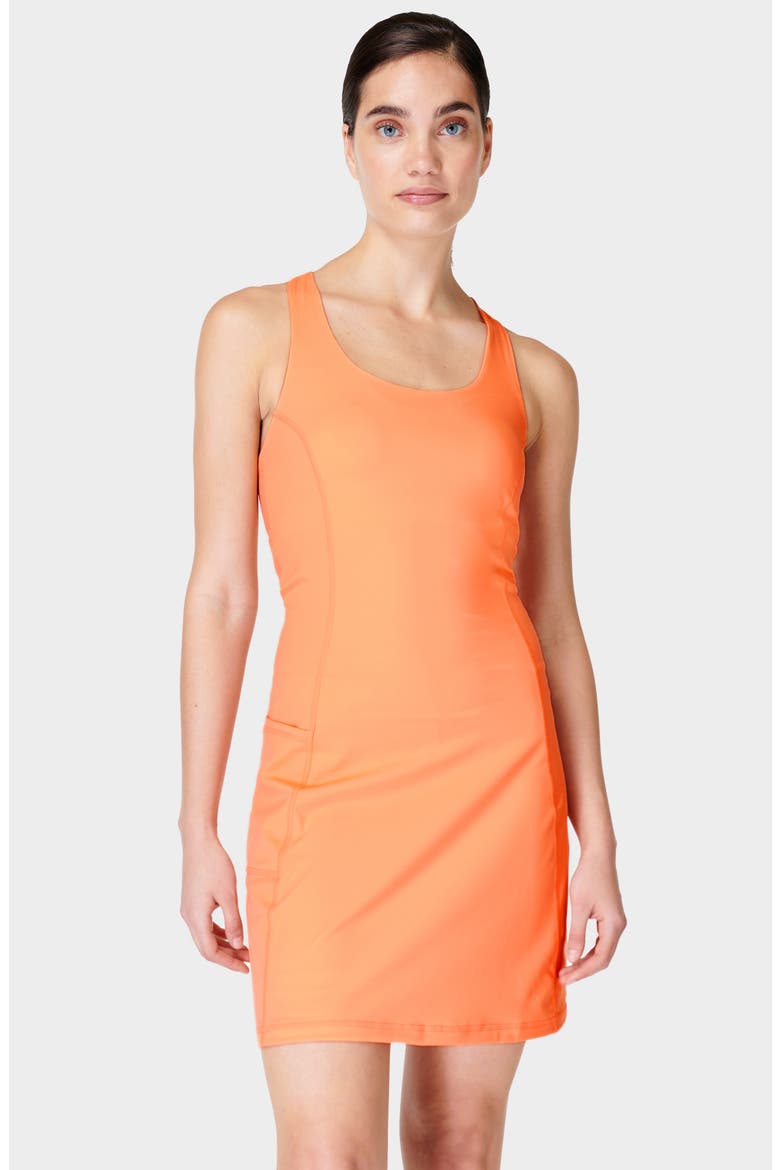 Power Workout Dress, Alternate, color, TANGERINE ORANGE