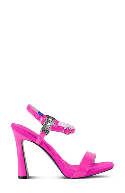 Karl Lagerfeld Paris Cybil Ankle Strap Sandal In Fuchsia