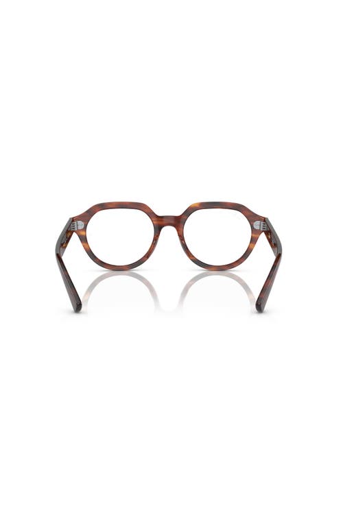 Ray Ban Ray-ban 51mm Square Optical Glasses In Brown