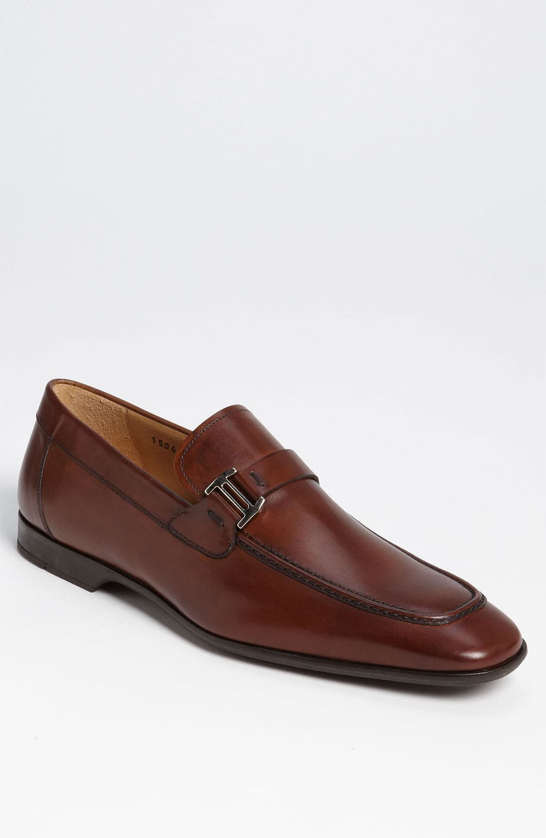 'Lino' Loafer, Main, color, MID BROWN