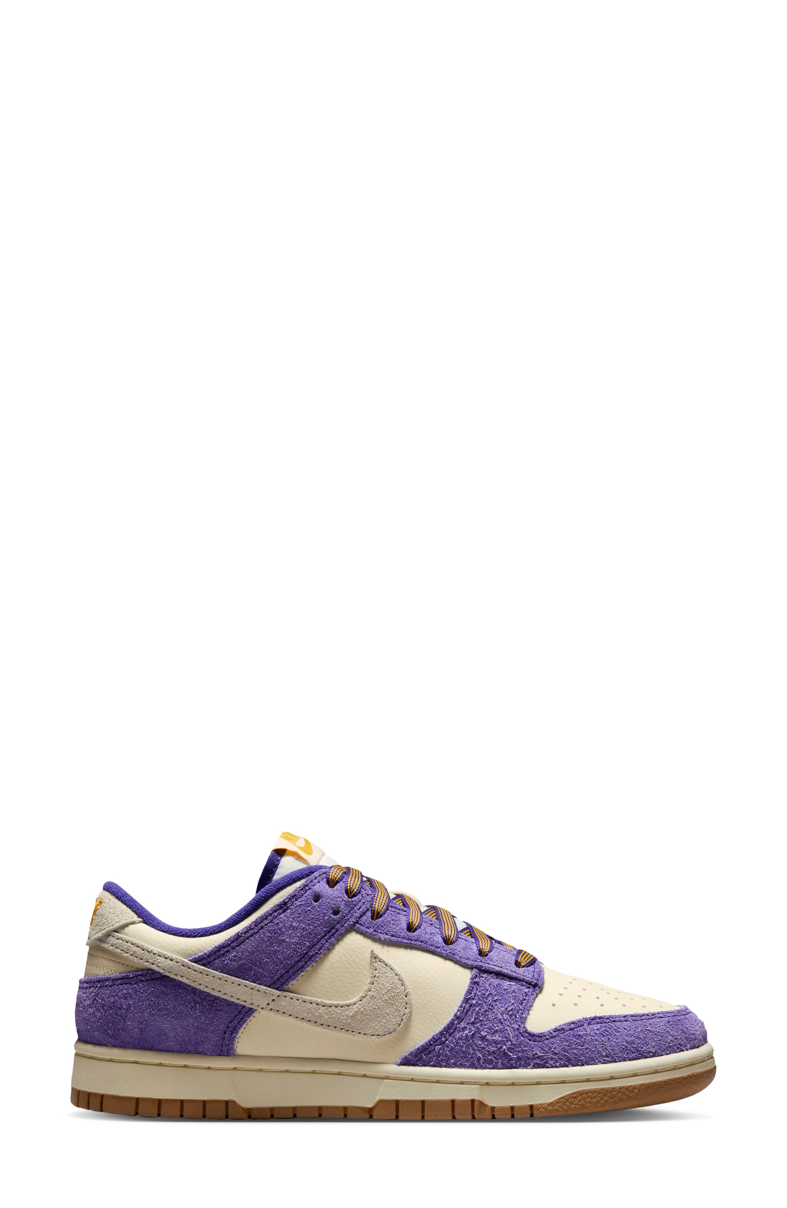 Dunk Low Basketball Sneaker, Alternate, color, COURT PURPLE/ COCONUT