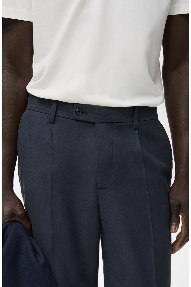 Tapered Crop Chinos, Alternate, color, NAVY