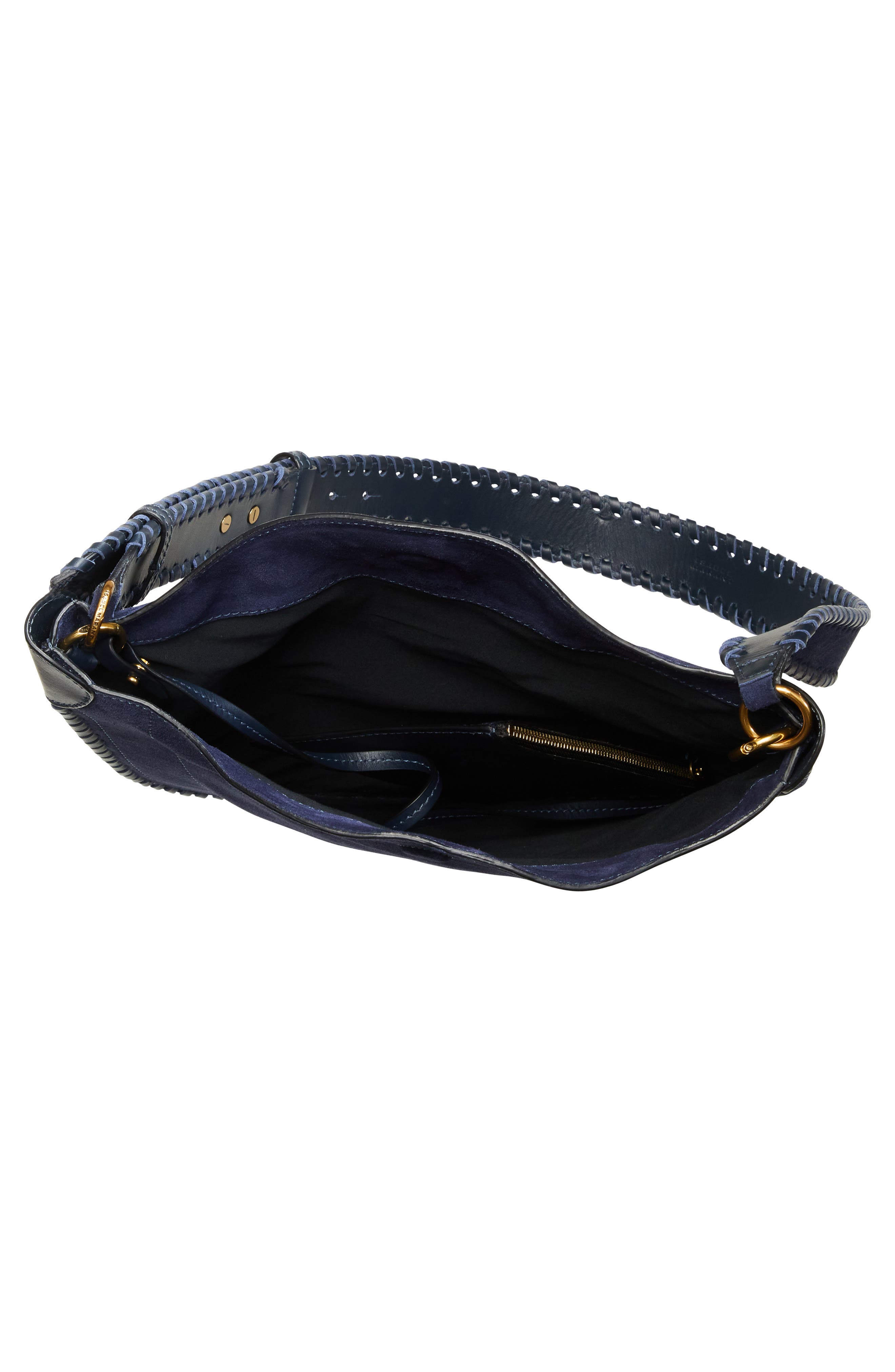 Isabel Marant Oskan XO Capsule Suede Shoulder Bag, Alternate, color, 