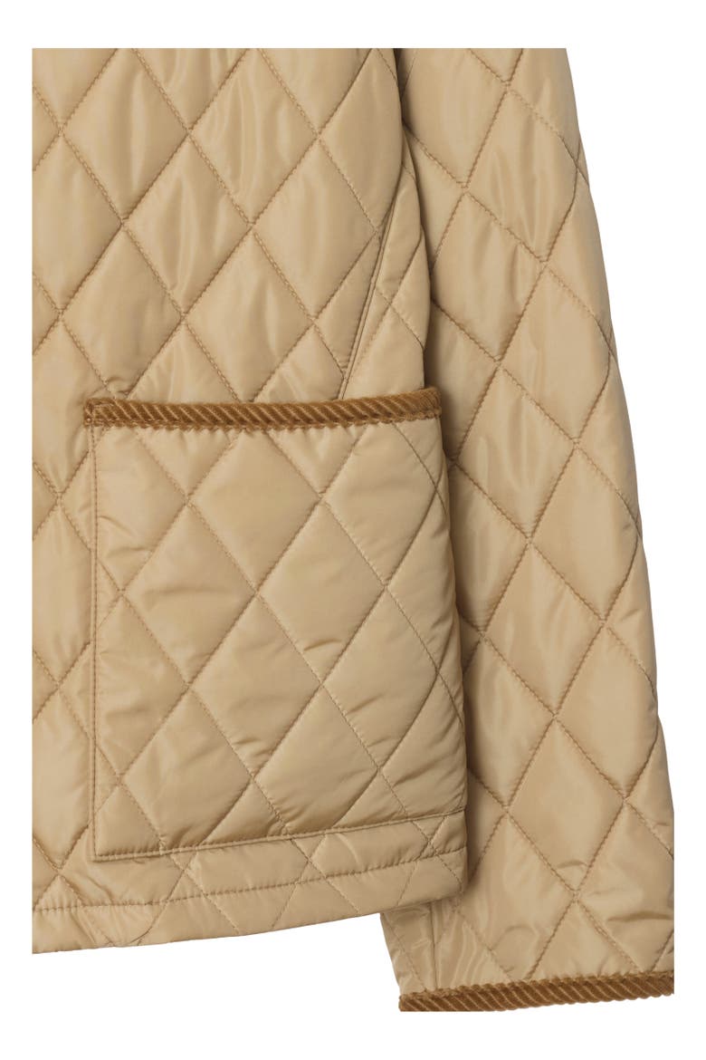 Quilted Nylon Jacket, Alternate, color, Flax beige/sand beige
