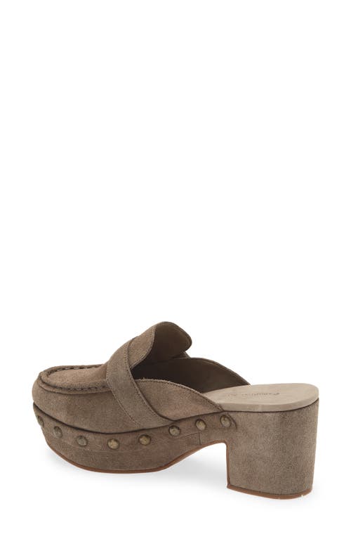 Chocolat Blu Genni Platform Loafer Mule In Brown