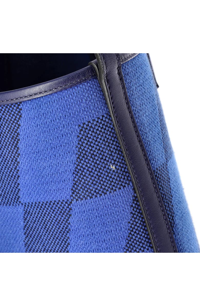 Pre-Owned Hermes Cabas H en Biais Tote Canvas with Leather 27, Alternate, color, Bleu Saphir