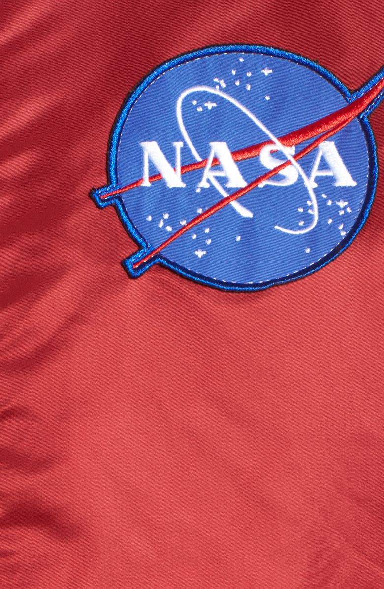Alpha Industries Lightweight NASA L-2B Bomber Jacket, Alternate, color, 