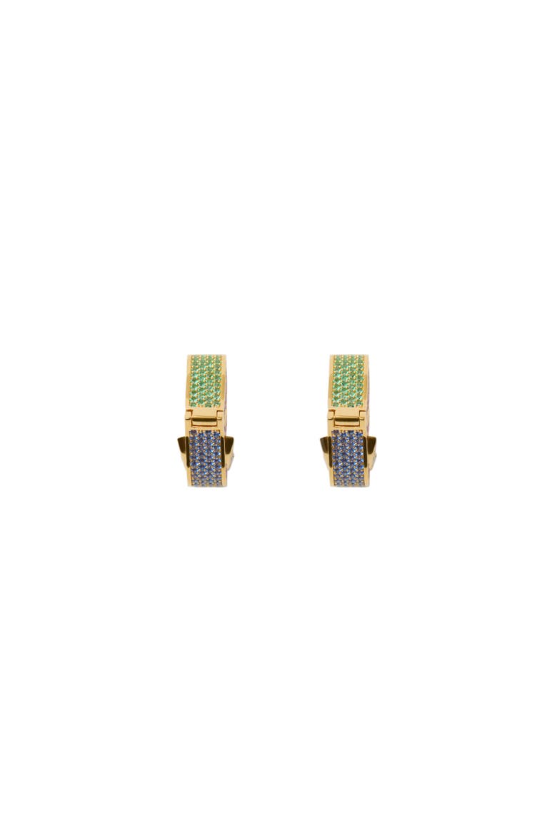 Souvenir Pavé Earrings, Alternate, color, Gold/multicolour