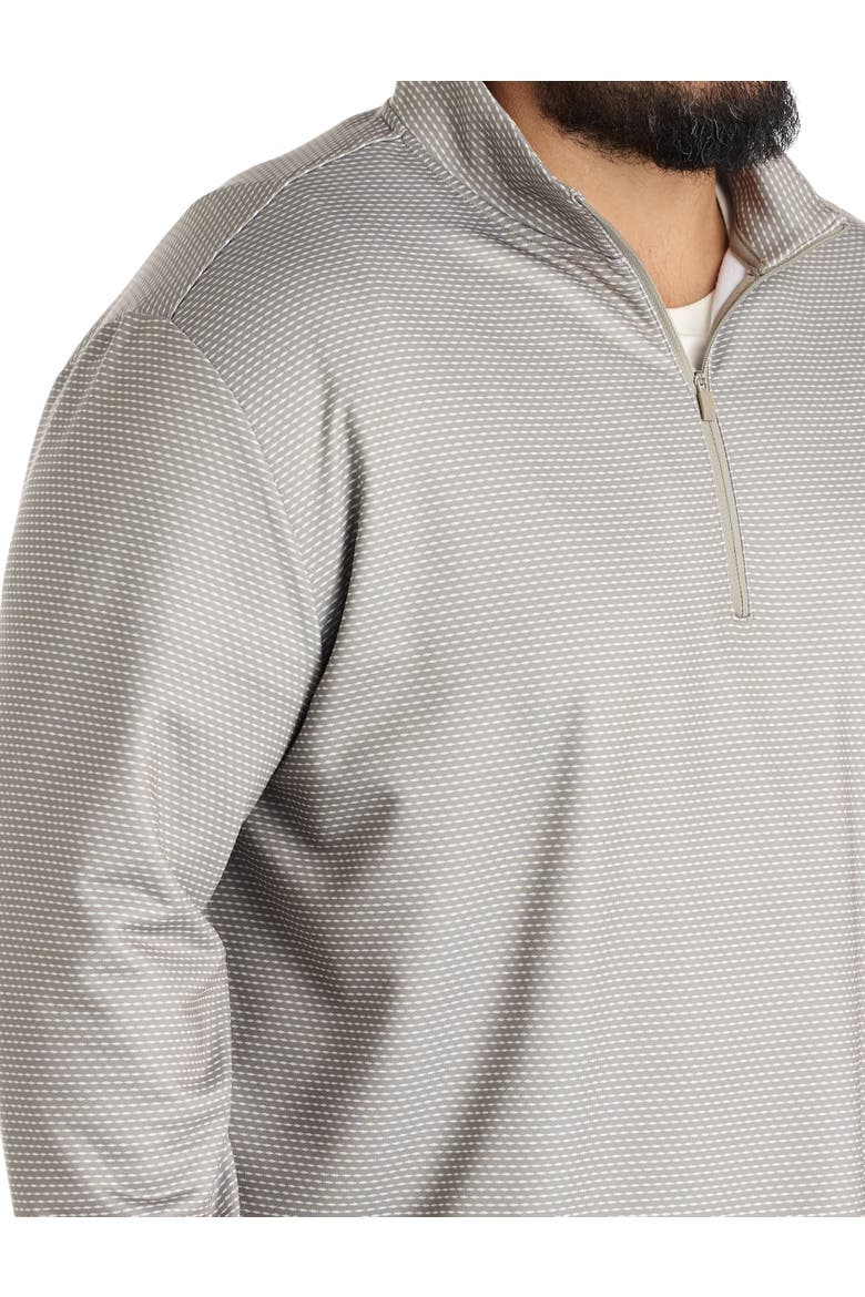 Big & Tall 1/4-Zip Performance Pullover, Alternate, color, PUTTY BEIGE