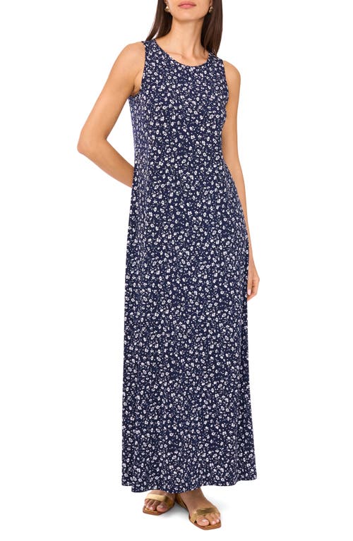 Vince Camuto Floral Sleeveless Jersey Maxi Dress