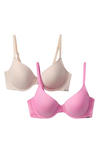HALSTON HALSTON ANIMAL MESH 2-PACK T-SHIRT BRAS