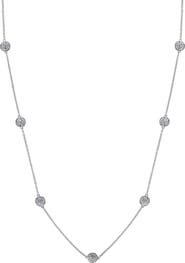 EFFY Sterling Silver Diamond Station Necklace