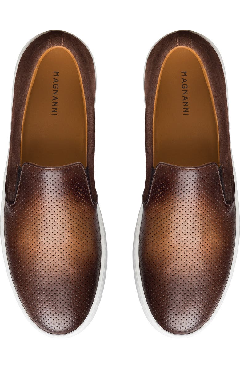 Magnanni Costa Slip-On Sneaker, Alternate, color, Brown