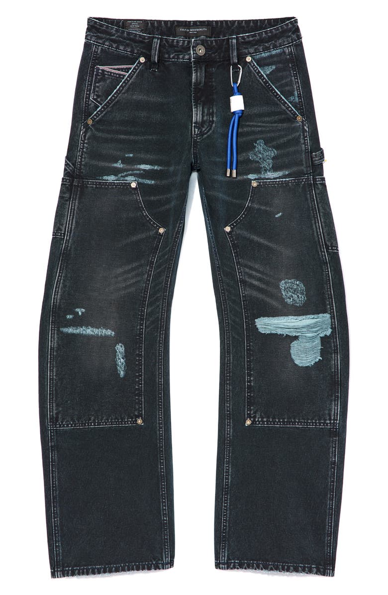 Cult of Individuality Grunge Carpenter Jeans, Alternate, color, Vintage Navy