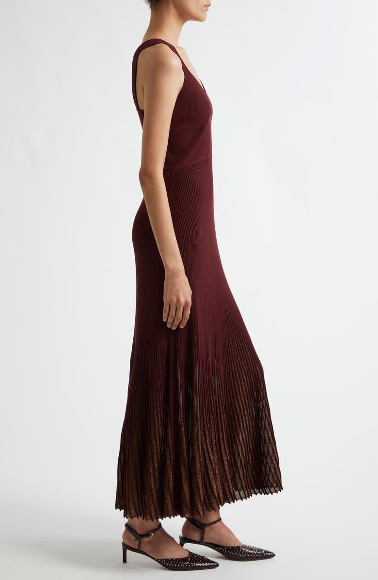Ulla Johnson Zariah Shimmer Sleeveless Maxi Dress, Alternate, color, Amaranthus