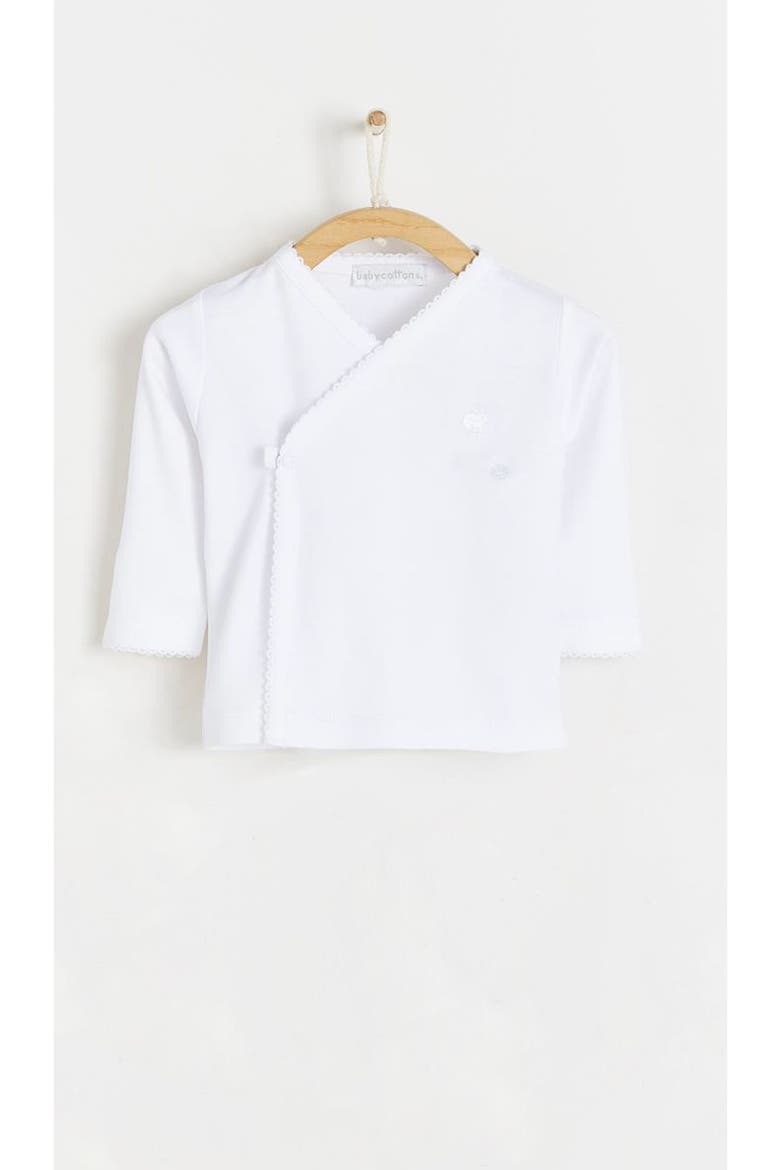 Premium Peruvian Pima Cotton Logo Top & Pants Set for Infant, Alternate, color, White