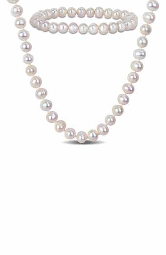 DELMAR Cultured Freshwater Necklace & Bracelet Set