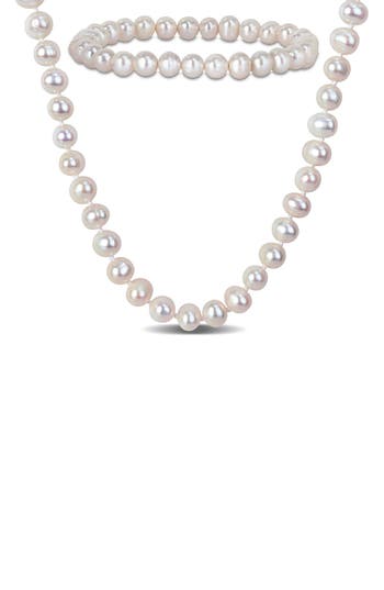 Delmar Cultured Freshwater Necklace & Bracelet Set