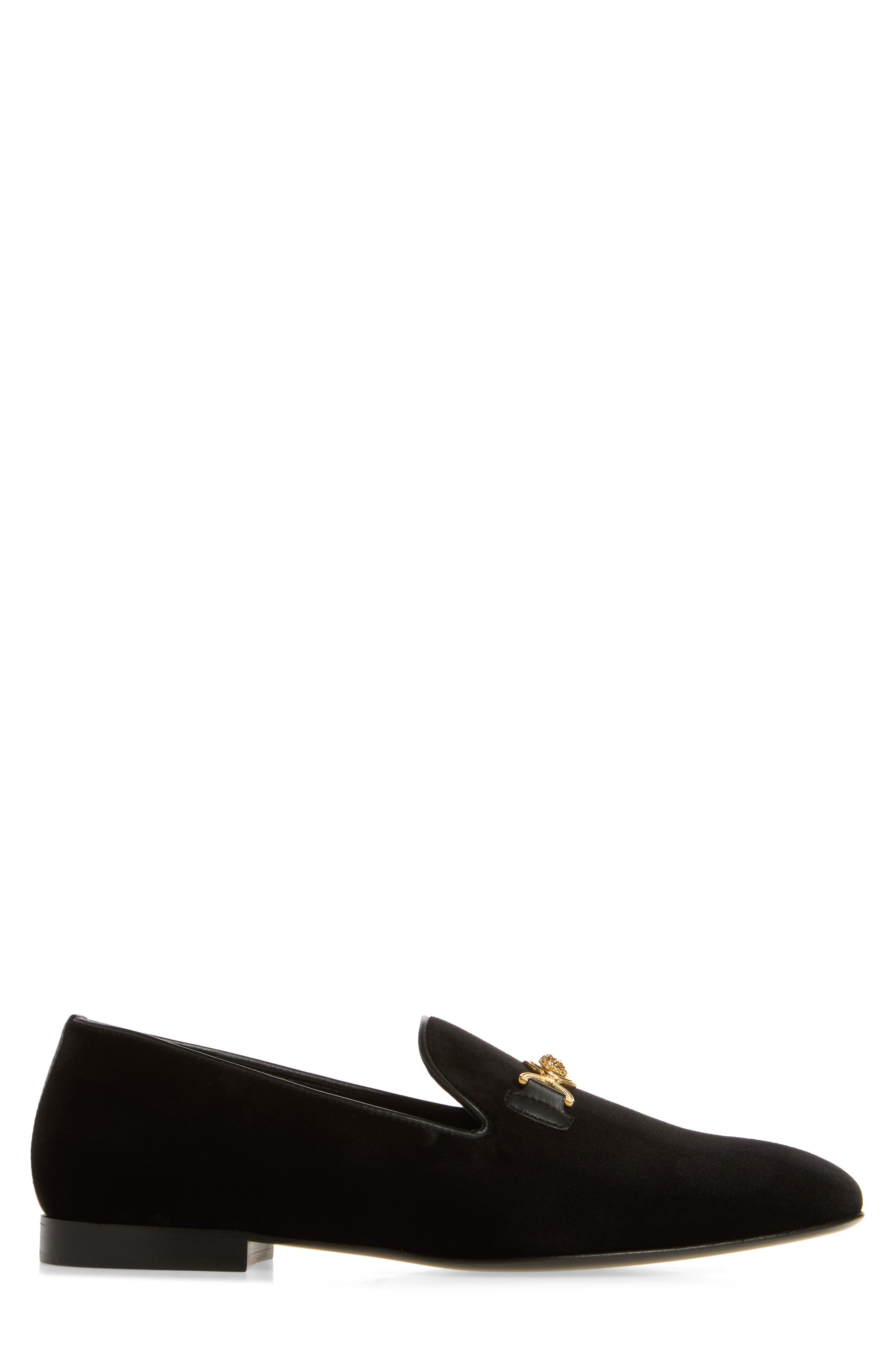 Medusa Smoking Slipper, Alternate, color, BLACK-VIBRATED GOLD