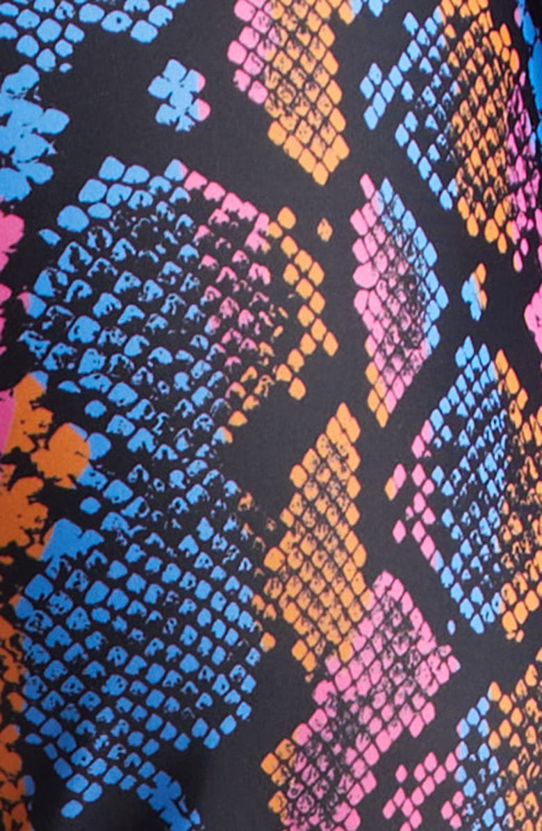 Versace Python Print Leggings, Alternate, color, Sky Pink Sapphire Autumn Spice