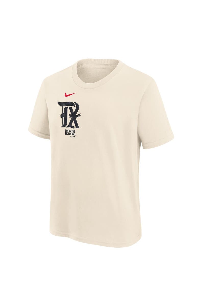 Nike Youth Nike Corey Seager Natural Texas Rangers Fuse City Connect Name & Number T-Shirt, Alternate, color, 