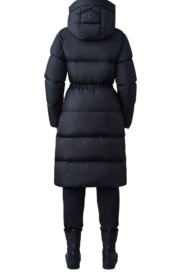 Ishani Down Quilted Puffer Coat, Alternate, color, BLACK