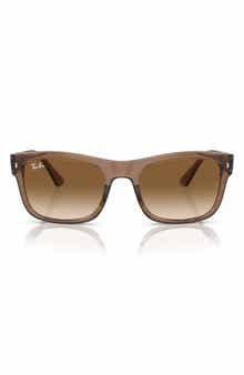Ray-Ban 56mm Polarized Gradient Square Sunglasses