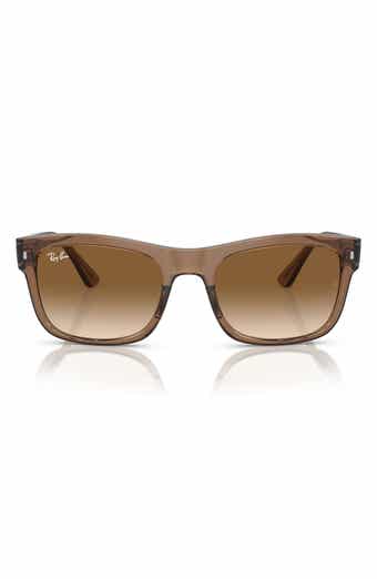 Ray-Ban 56mm Polarized Gradient Square Sunglasses